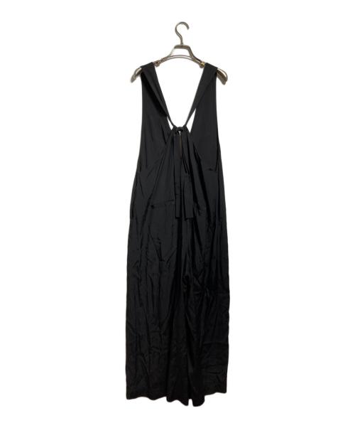 SACRA（サクラ）SACRA (サクラ) レーヨンシルクサロペット/Rayon-silk jumpsuit ブラック サイズ:38の古着・服飾アイテム