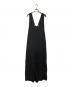 SACRA（サクラ）の古着「レーヨンシルクサロペット/Rayon-silk jumpsuit」｜ブラック