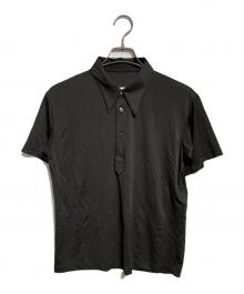 Maison Margiela 1 10（メゾン マルジェラ）の古着「ビスコースポロシャツ/Viscose polo shirt」｜ブラック