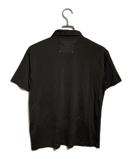 Maison Margiela 1 10（メゾン マルジェラ）Maison Margiela 1 10 (メゾン マルジェラ) ビスコースポロシャツ/Viscose polo shirt ブラック サイズ:Sの古着・服飾アイテム