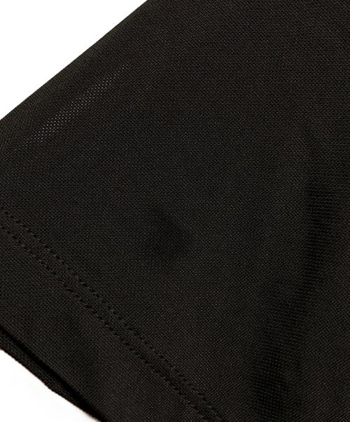 Maison Margiela 1 10（メゾン マルジェラ）Maison Margiela 1 10 (メゾン マルジェラ) ビスコースポロシャツ/Viscose polo shirt ブラック サイズ:Sの古着・服飾アイテム