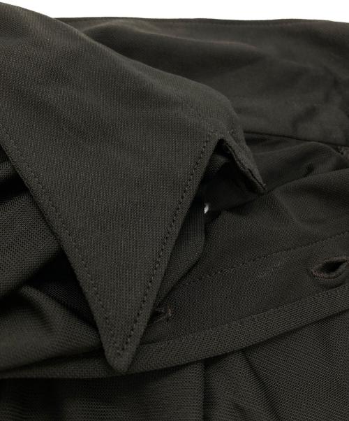 Maison Margiela 1 10（メゾン マルジェラ）Maison Margiela 1 10 (メゾン マルジェラ) ビスコースポロシャツ/Viscose polo shirt ブラック サイズ:Sの古着・服飾アイテム