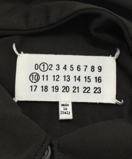 Maison Margiela 1 10（メゾン マルジェラ）Maison Margiela 1 10 (メゾン マルジェラ) ビスコースポロシャツ/Viscose polo shirt ブラック サイズ:Sの古着・服飾アイテム