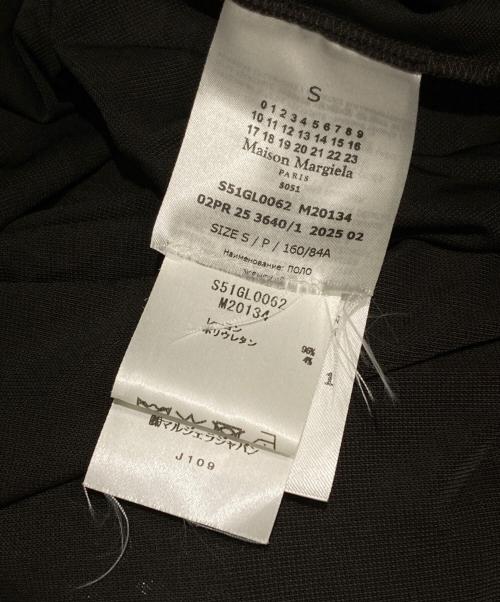 Maison Margiela 1 10（メゾン マルジェラ）Maison Margiela 1 10 (メゾン マルジェラ) ビスコースポロシャツ/Viscose polo shirt ブラック サイズ:Sの古着・服飾アイテム