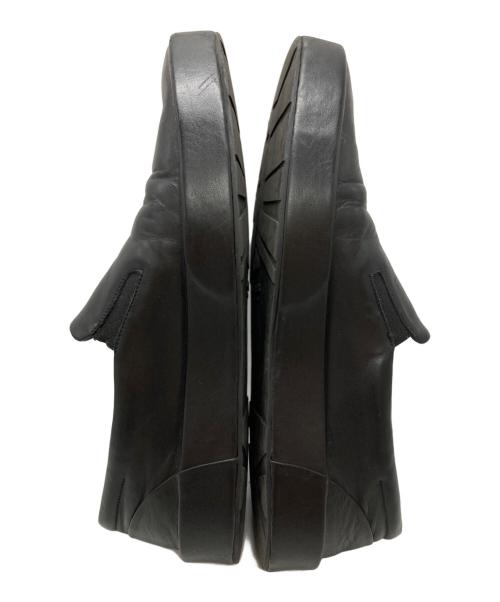 JIL SANDER（ジルサンダー）JIL SANDER (ジルサンダー) レザースリッポンスニーカー/Leather slip-on sneakers ブラック サイズ:40の古着・服飾アイテム