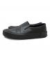 JIL SANDER (ジルサンダー) レザースリッポンスニーカー/Leather slip-on sneakers ブラック サイズ:40：13000円