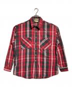 ST JOHN'S BAYセントジョンズベイ）の古着「80'S USA製チェックネルシャツ/ 1980s USA-made plaid flannel shirt」｜レッド×グレー
