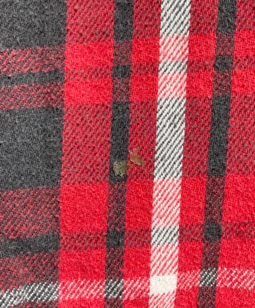 ST JOHN'S BAY（セントジョンズベイ）ST JOHN'S BAY (セントジョンズベイ) 80'S USA製チェックネルシャツ/ 1980s USA-made plaid flannel shirt レッド×グレー サイズ:XLの古着・服飾アイテム