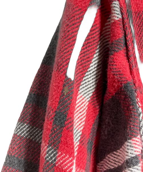 ST JOHN'S BAY（セントジョンズベイ）ST JOHN'S BAY (セントジョンズベイ) 80'S USA製チェックネルシャツ/ 1980s USA-made plaid flannel shirt レッド×グレー サイズ:XLの古着・服飾アイテム