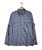 Patagoniaパタゴニア）の古着「00'S L/S Buckshot Shirt/00年代 長袖 バックショットシャツ」｜ブルー