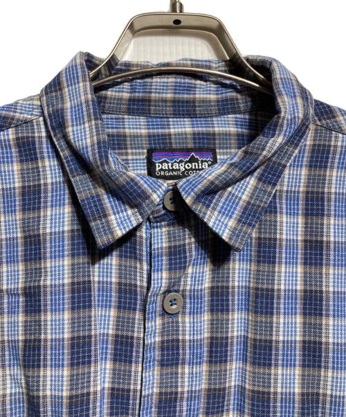Patagonia（パタゴニア）Patagonia (パタゴニア) 00'S L/S Buckshot Shirt/00年代 長袖 バックショットシャツ ブルー サイズ:Mの古着・服飾アイテム
