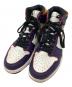 NIKE SB（ナイキエスビー）の古着「AIR JORDAN 1 HIGH OG DEFIANT LA TO CHICAGO/エア ジョーダン 1 ハイ OG ディファイアント LA TO CHICAGO」｜ホワイト×パープル