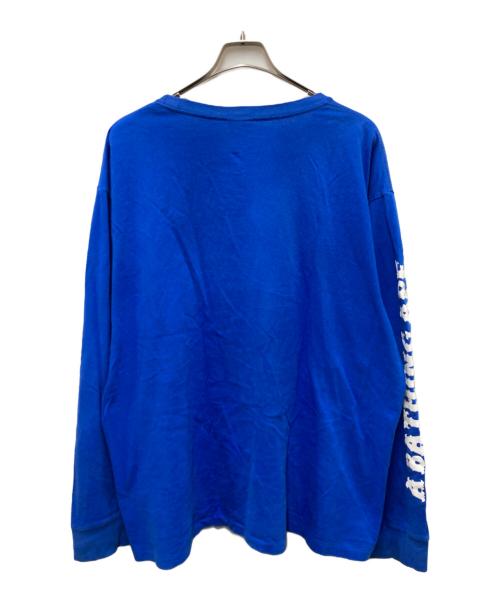 A BATHING APE（アベイシングエイプ）A BATHING APE (アベイシングエイプ) ロングスリーブカットソー ブルー サイズ:2XLの古着・服飾アイテム