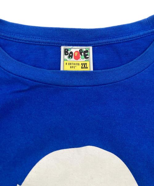 A BATHING APE（アベイシングエイプ）A BATHING APE (アベイシングエイプ) ロングスリーブカットソー ブルー サイズ:2XLの古着・服飾アイテム