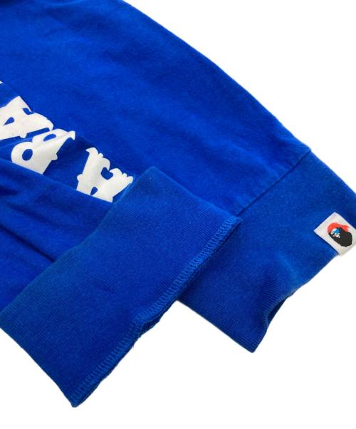 A BATHING APE（アベイシングエイプ）A BATHING APE (アベイシングエイプ) ロングスリーブカットソー ブルー サイズ:2XLの古着・服飾アイテム