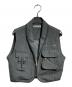 AKIKOAOKI（アキコアオキ）の古着「ポケットショートベスト/Short Vest with Pockets」｜グレー