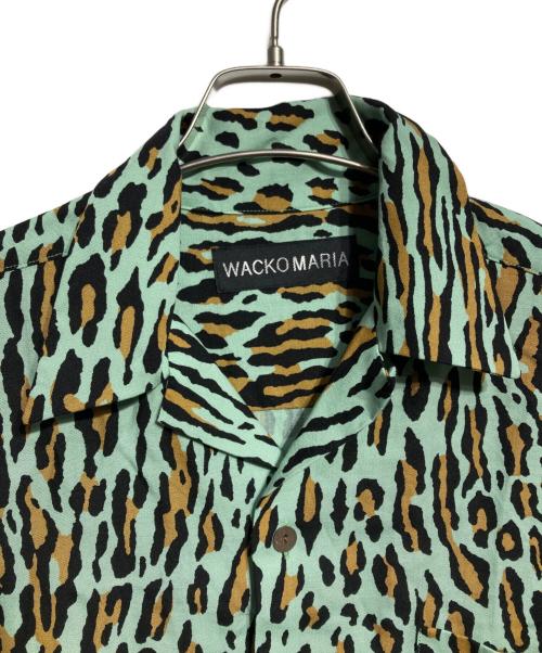 WACKO MARIA（ワコマリア）WACKO MARIA (ワコマリア) LEOPARD HAWAIAN SHIRT TYPE-6 グリーン×ブラウン サイズ:Sの古着・服飾アイテム