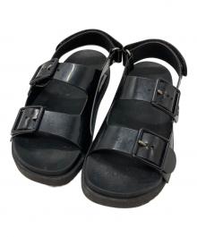 GUCCI（グッチ）の古着「ミニダブルGサンダル/Mini Double G sandals」｜ブラック