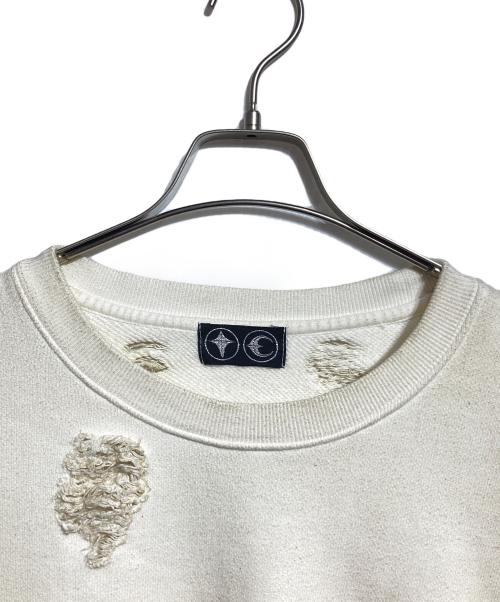THUG CLUB（サグ クラブ）THUG CLUB (サグ クラブ) War Victim Sweatshirt / 戦争被害者スウェットシャツ ホワイト サイズ:4の古着・服飾アイテム