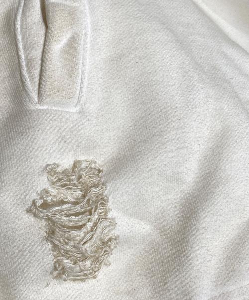 THUG CLUB（サグ クラブ）THUG CLUB (サグ クラブ) War Victim Sweatshirt / 戦争被害者スウェットシャツ ホワイト サイズ:4の古着・服飾アイテム