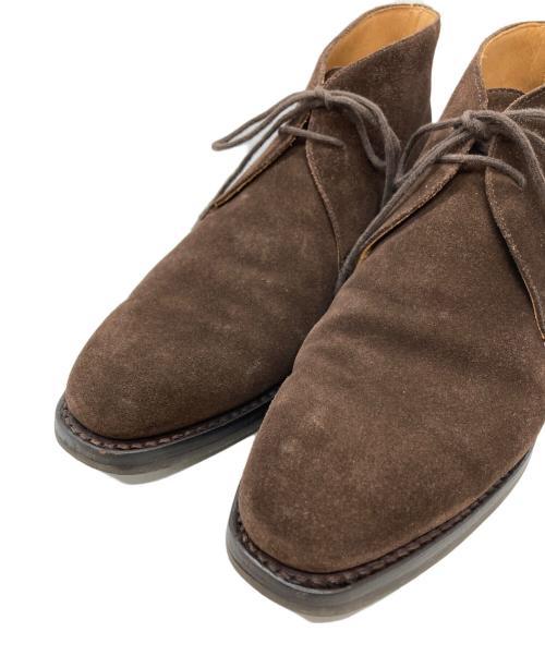 Crockett & Jones（クロケット＆ジョーンズ）Crockett & Jones (クロケット＆ジョーンズ) BARNEYS NEWYORK (バーニーズ・ニューヨーク) 別注スウェードチャッカーブーツ ブラウン サイズ:7 1/2 Eの古着・服飾アイテム