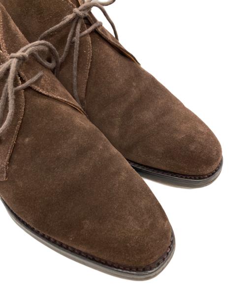 Crockett & Jones（クロケット＆ジョーンズ）Crockett & Jones (クロケット＆ジョーンズ) BARNEYS NEWYORK (バーニーズ・ニューヨーク) 別注スウェードチャッカーブーツ ブラウン サイズ:7 1/2 Eの古着・服飾アイテム