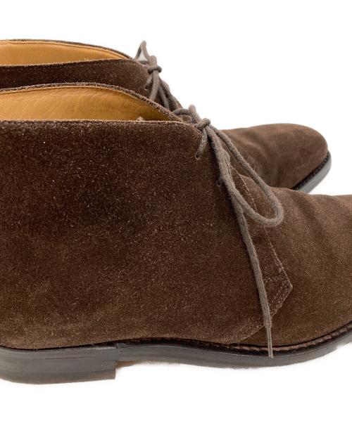 Crockett & Jones（クロケット＆ジョーンズ）Crockett & Jones (クロケット＆ジョーンズ) BARNEYS NEWYORK (バーニーズ・ニューヨーク) 別注スウェードチャッカーブーツ ブラウン サイズ:7 1/2 Eの古着・服飾アイテム