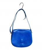 Cartierカルティエ）の古着「レザーショルダーバッグ/Leather shoulder bag」｜ブルー