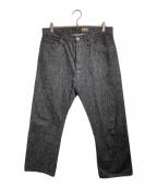 BUZZ RICKSON'Sバズリクソンズ）の古着「World War 2 Black Denim Waist Overalls/第二次世界大戦期 ブラックデニム・ウエストオーバーオール」｜グレー