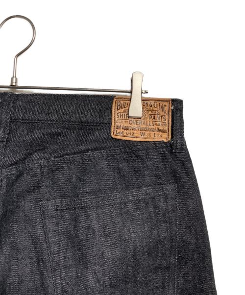 BUZZ RICKSON'S（バズリクソンズ）BUZZ RICKSON'S (バズリクソンズ) World War 2 Black Denim Waist Overalls/第二次世界大戦期 ブラックデニム・ウエストオーバーオール グレー サイズ:W36 L34の古着・服飾アイテム