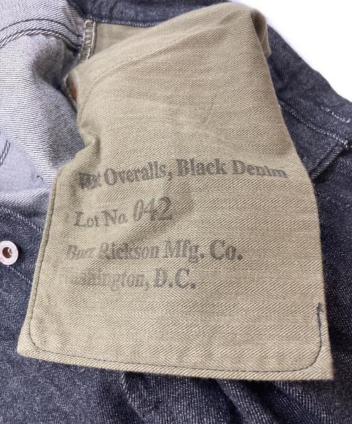 BUZZ RICKSON'S（バズリクソンズ）BUZZ RICKSON'S (バズリクソンズ) World War 2 Black Denim Waist Overalls/第二次世界大戦期 ブラックデニム・ウエストオーバーオール グレー サイズ:W36 L34の古着・服飾アイテム