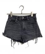 ALEXANDER WANGアレキサンダー・ワン）の古着「デニムショートパンツ/Denim shorts」｜ブラック