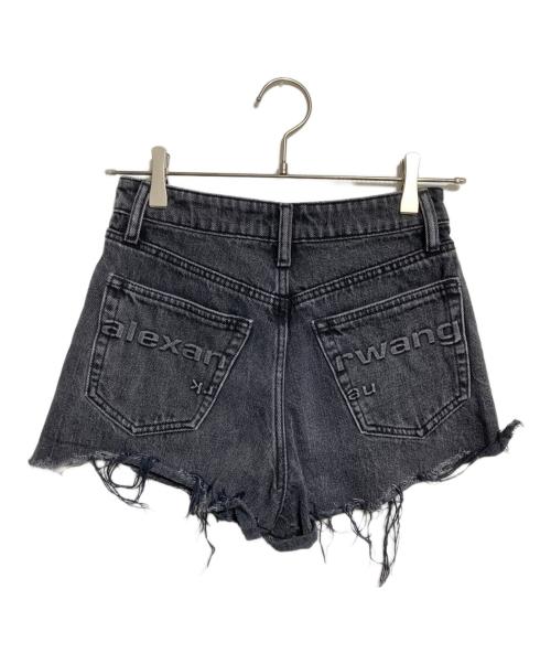 ALEXANDER WANG（アレキサンダー・ワン）ALEXANDER WANG (アレキサンダー・ワン) デニムショートパンツ/Denim shorts ブラック サイズ:24の古着・服飾アイテム