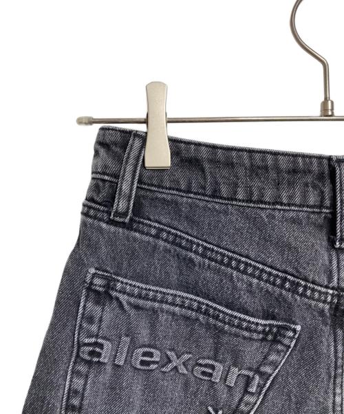 ALEXANDER WANG（アレキサンダー・ワン）ALEXANDER WANG (アレキサンダー・ワン) デニムショートパンツ/Denim shorts ブラック サイズ:24の古着・服飾アイテム