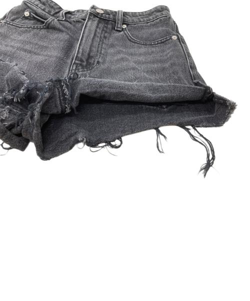 ALEXANDER WANG（アレキサンダー・ワン）ALEXANDER WANG (アレキサンダー・ワン) デニムショートパンツ/Denim shorts ブラック サイズ:24の古着・服飾アイテム