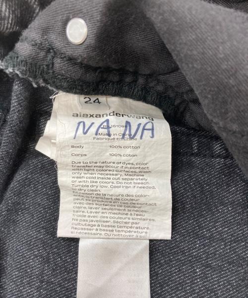 ALEXANDER WANG（アレキサンダー・ワン）ALEXANDER WANG (アレキサンダー・ワン) デニムショートパンツ/Denim shorts ブラック サイズ:24の古着・服飾アイテム