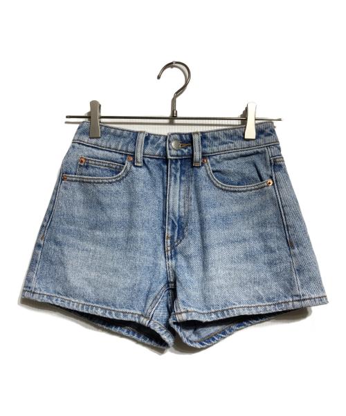 ALEXANDER WANG（アレキサンダー・ワン）ALEXANDER WANG (アレキサンダー・ワン) デニムショートパンツ インディゴ サイズ:24の古着・服飾アイテム
