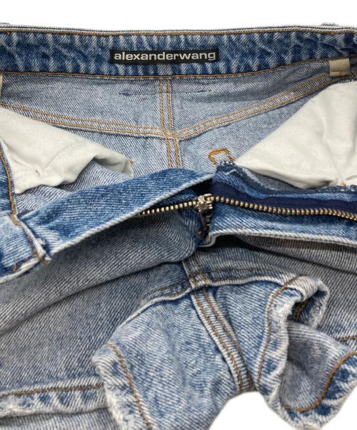 ALEXANDER WANG（アレキサンダー・ワン）ALEXANDER WANG (アレキサンダー・ワン) デニムショートパンツ インディゴ サイズ:24の古着・服飾アイテム