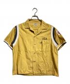 Hiltonヒルトン）の古着「50-60’Sボーリングシャツ/Bowling shirt」｜マスタード