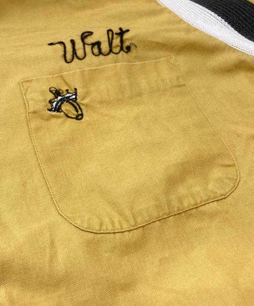 Hilton（ヒルトン）Hilton (ヒルトン) 50-60’Sボーリングシャツ/Bowling shirt マスタード サイズ:Lの古着・服飾アイテム