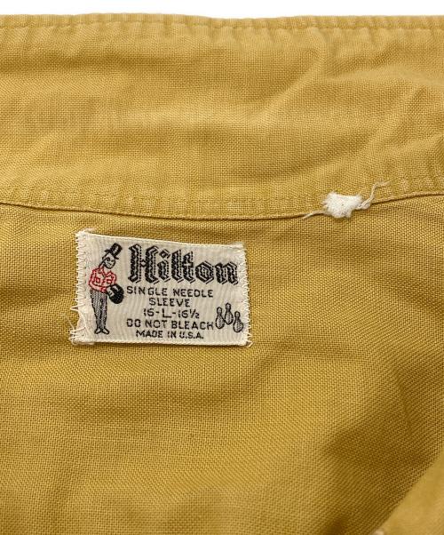 Hilton（ヒルトン）Hilton (ヒルトン) 50-60’Sボーリングシャツ/Bowling shirt マスタード サイズ:Lの古着・服飾アイテム