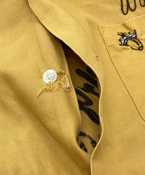Hilton（ヒルトン）Hilton (ヒルトン) 50-60’Sボーリングシャツ/Bowling shirt マスタード サイズ:Lの古着・服飾アイテム