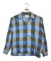 Manhattan（マンハッタン）の古着「50-60’S 開襟ブロックチェックシャツ/1950s–60s Open-Collar Block Check Shirt」｜ブルー