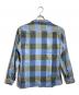 Manhattan (マンハッタン) 50-60’S 開襟ブロックチェックシャツ/1950s–60s Open-Collar Block Check Shirt ブルー サイズ:Ｍ：15000円