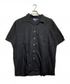 POLO RALPH LAURENポロ・ラルフローレン）の古着「90's オープンカラーシャツ/Open-collar shirt」｜ブラック