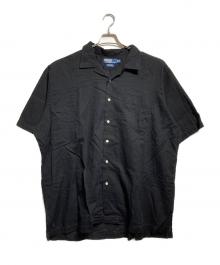 POLO RALPH LAUREN（ポロ・ラルフローレン）の古着「90's オープンカラーシャツ/Open-collar shirt」｜ブラック