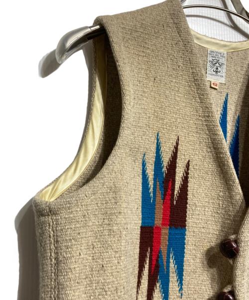 ORTEGA's（オルテガ）ORTEGA's (オルテガ) チマヨベスト/Chimayo vest ベージュ サイズ:42の古着・服飾アイテム