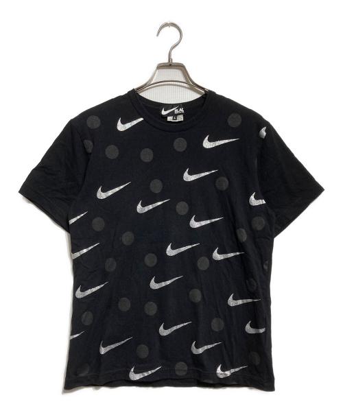NIKE（ナイキ）NIKE (ナイキ) BLACK COMME des GARCONS (ブラックコムデギャルソン) スウォッシュ×ドットTEE/T-shirt ブラック サイズ:Lの古着・服飾アイテム