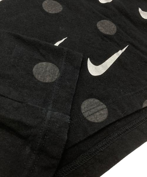 NIKE（ナイキ）NIKE (ナイキ) BLACK COMME des GARCONS (ブラックコムデギャルソン) スウォッシュ×ドットTEE/T-shirt ブラック サイズ:Lの古着・服飾アイテム