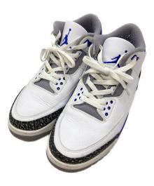 NIKE（ナイキ）の古着「Air Jordan 3 "Racer Blue"/エア ジョーダン 3 「レーサーブルー」」｜ホワイト×ブルー